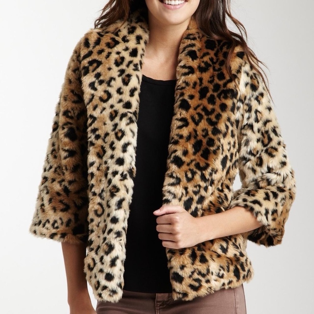 Billabong faux fur cheetah print overcoat - mob wife aesthetic!
